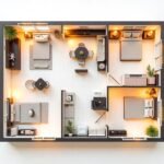 2d floor plan by sehar design studio